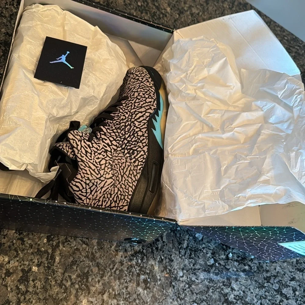 Air Jordan 3Lab5 5 Retro Black and Blue Sneakers EUC 10.5